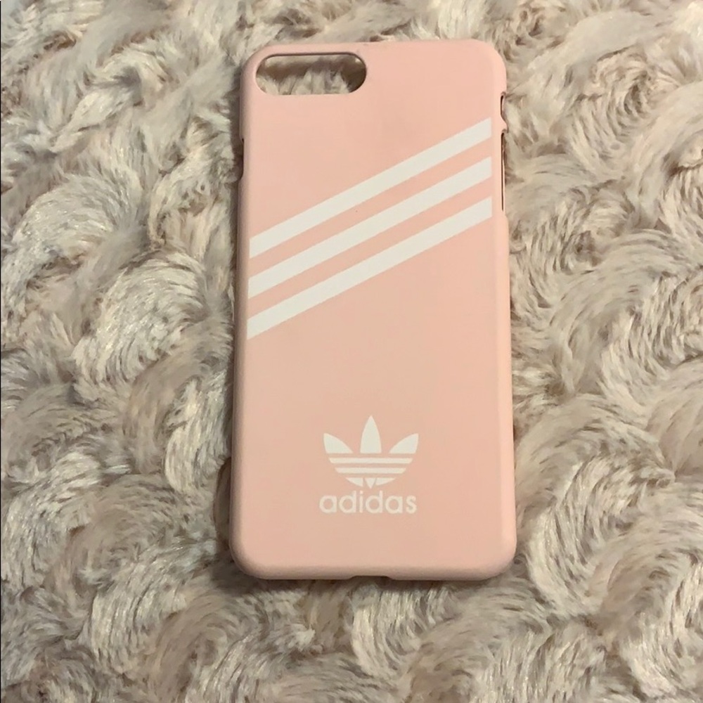 Pink iPhone 8+ adidas case